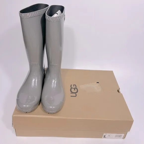 NEW Ugg Women’s Shaye Tall Rain Boots Size 6 Grey