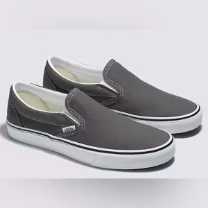 New Vans Classic Slip-On Shoe Charcoal Grey Men’s Size: 9.5