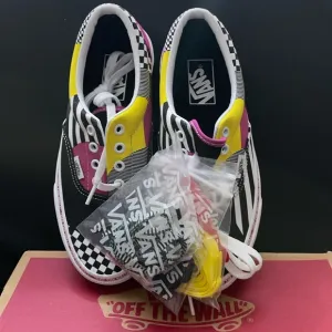 New Vans Sk8 Low Top Multicolor Slip-On Skateboard Shoes Sz 5.5 Men’s, 7 Women’s