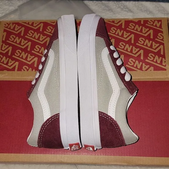 New Vans UY Old Skool Classic Sport Shoes Port Royale / Mineral Gray Size 13