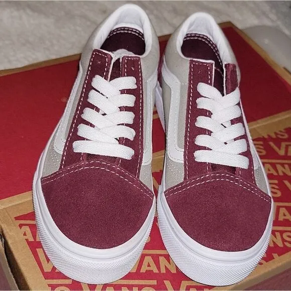 New Vans UY Old Skool Classic Sport Shoes Port Royale / Mineral Gray Size 13