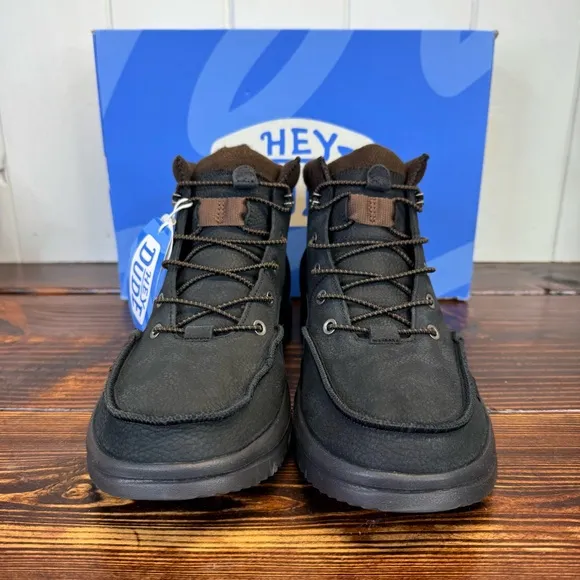 New With Tags – Hey Dude Bradley Boots (Black Leather)