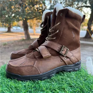 New without box The Polo Ralph Lauren Tavin Shearling Boot in size 7