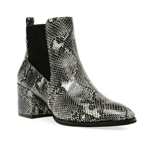 New w/o Box Anne Klein Parson Snake Embossed Block Heel Ankle Boots Size 7 &amp; 8.5
