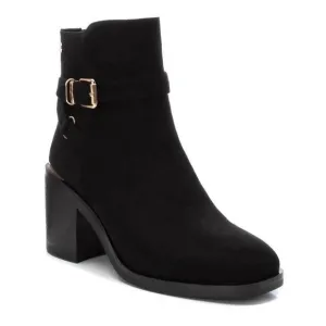 NEW XTI women's suede dress booties in black
