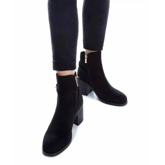 NEW XTI women's suede dress booties in black