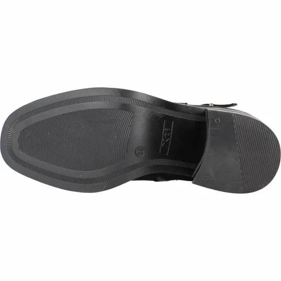 NEW XTI women's suede dress booties in black