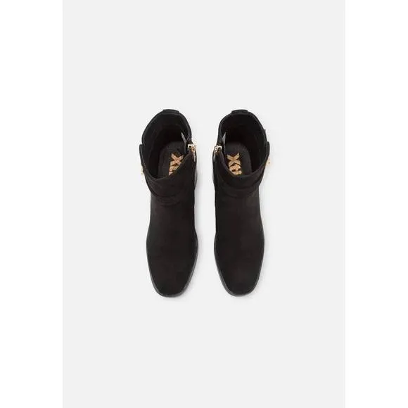 NEW XTI women's suede dress booties in black