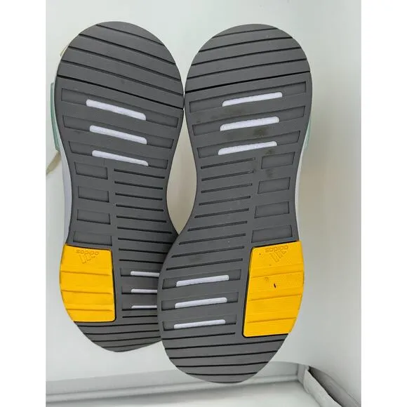New Yellow‎ Maize Blue Adidas Lightweight Running Walking Shoes Sneakers Women's