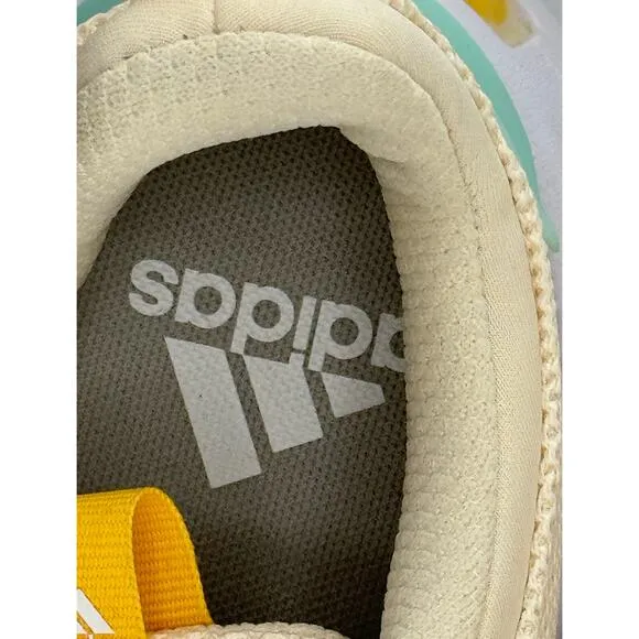 New Yellow‎ Maize Blue Adidas Lightweight Running Walking Shoes Sneakers Women's