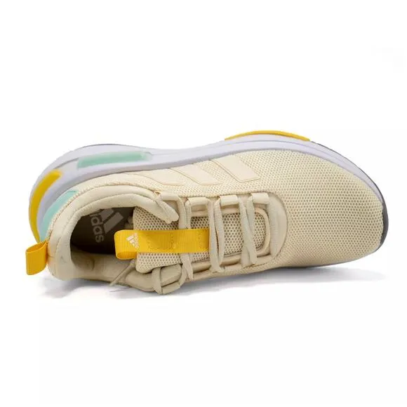 New Yellow‎ Maize Blue Adidas Lightweight Running Walking Shoes Sneakers Women's