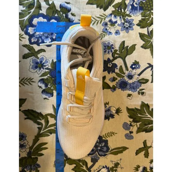 New Yellow‎ Maize Blue Adidas Lightweight Running Walking Shoes Sneakers Women's