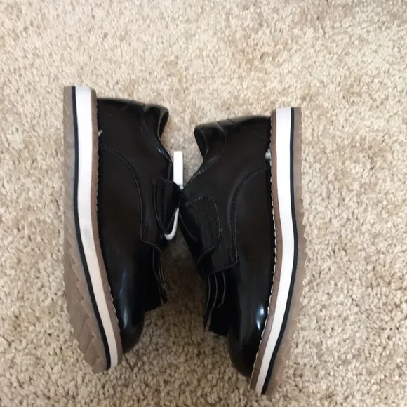 New! ZARA baby girl black slip on Velcro shoes