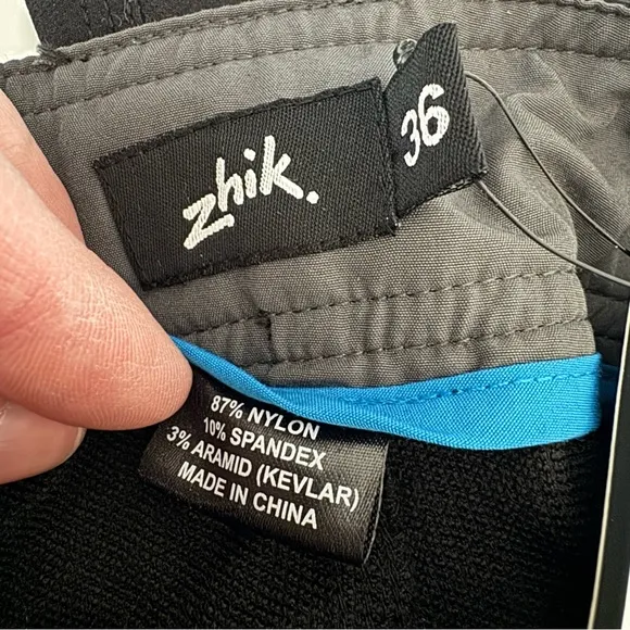 NEW Zhik Deck Pants Mens Size 36 Waist Black Outdoor Sailing Boating