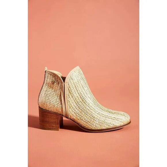 New Anthropologie x Cubanas Woven Ankle Boots sz 10