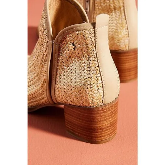 New Anthropologie x Cubanas Woven Ankle Boots sz 10