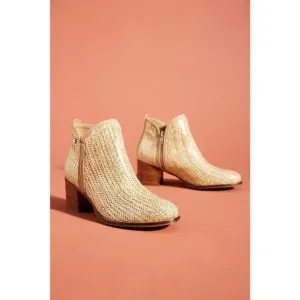New Anthropologie x Cubanas Woven Ankle Boots sz 10