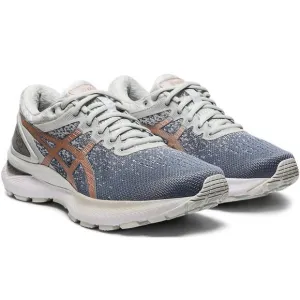 New Asics Gel Nimbus 22 Knit Grey Women's Running Sport Shoes 1012A678 Size 7 US