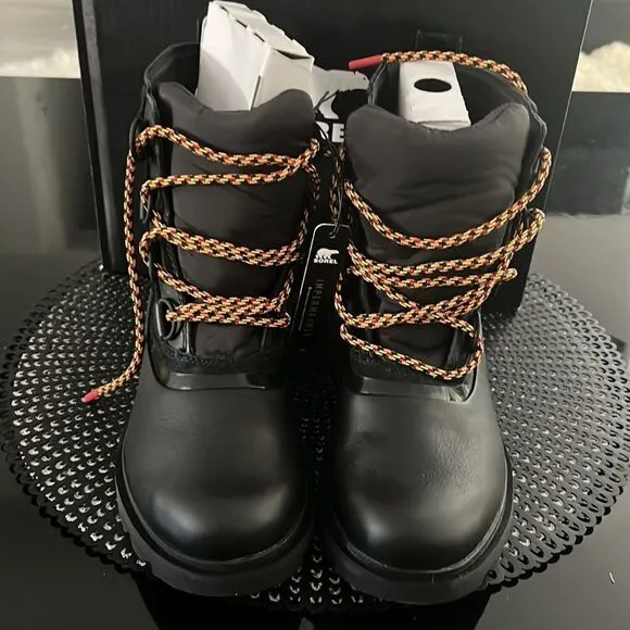 NEW Black Lennox Street Waterproof Lace-up Hiking Boots 7.5