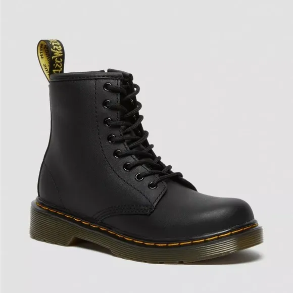 🔥NEW🔥DR MARTENS JUNIOR 1460 SOFTY T LEATHER LACE UP BOOTS Size Youth 3 nwot