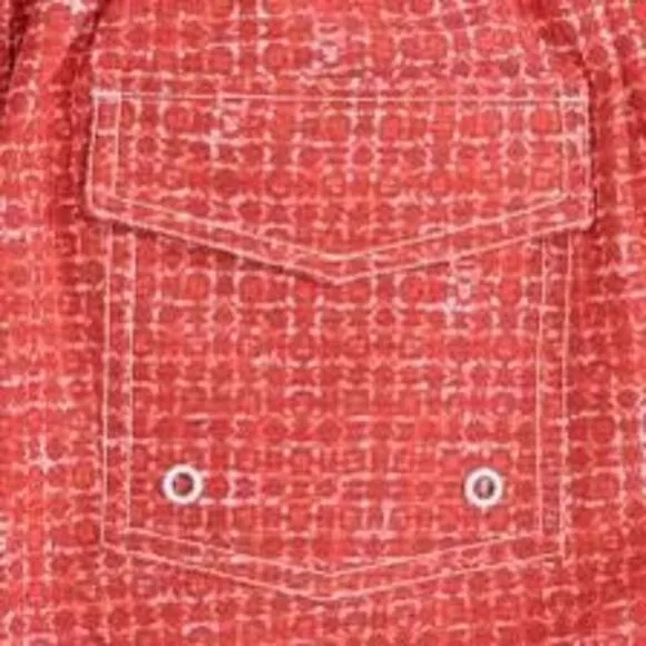 New. Johnnie-O red swim shorts. Small. Retails $89