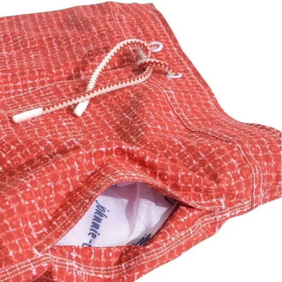 New. Johnnie-O red swim shorts. Small. Retails $89