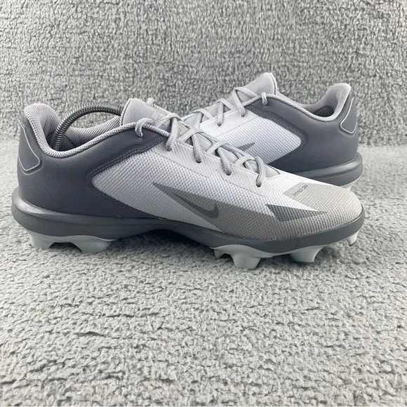 New nike force Trout 8 Pro Molded Baseball Cleats Mens 13 Shoes Grey White Sport