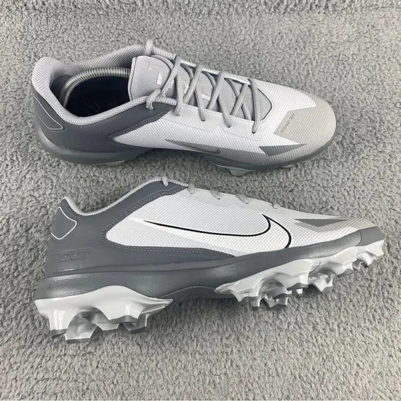 New nike force Trout 8 Pro Molded Baseball Cleats Mens 13 Shoes Grey White Sport
