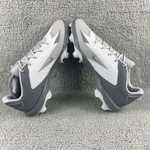 New nike force Trout 8 Pro Molded Baseball Cleats Mens 13 Shoes Grey White Sport