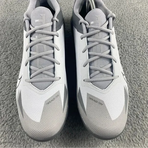 New nike force Trout 8 Pro Molded Baseball Cleats Mens 13 Shoes Grey White Sport
