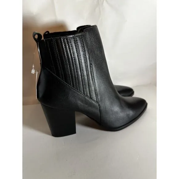 NIB Blondo Reese Women's Boots Black Leather Waterproof Size 9.5 Classy Party