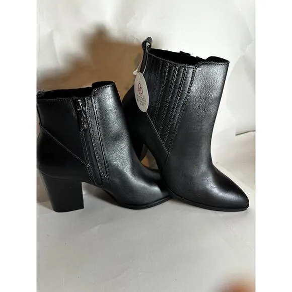 NIB Blondo Reese Women's Boots Black Leather Waterproof Size 9.5 Classy Party