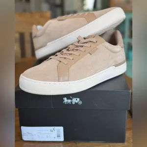 NIB COACH Signature Low Line Men's Suede Sneakers Mens Sz 10D
