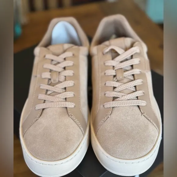 NIB COACH Signature Low Line Men's Suede Sneakers Mens Sz 10D