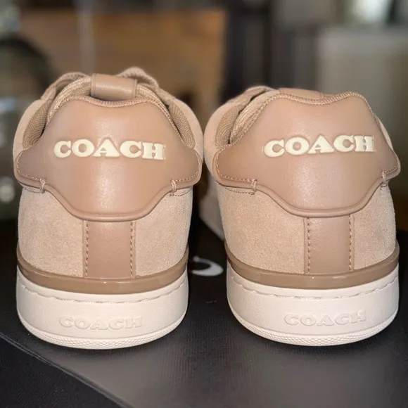 NIB COACH Signature Low Line Men's Suede Sneakers Mens Sz 10D
