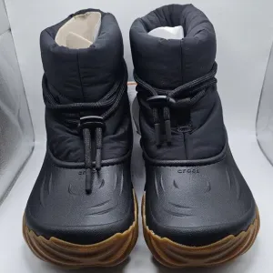 NIB Crocs Echo Boots Black/Gum 208716 Men's Size 11 Women's Size 13