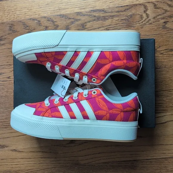 NIB FARM Rio Bravada 2.0 Platform Sneaker Adidas Collab Women's Size 7.5 Tucan