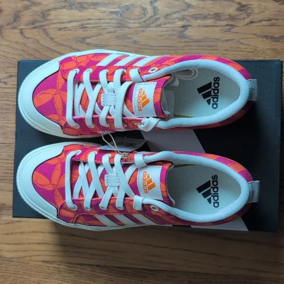 NIB FARM Rio Bravada 2.0 Platform Sneaker Adidas Collab Women's Size 7.5 Tucan