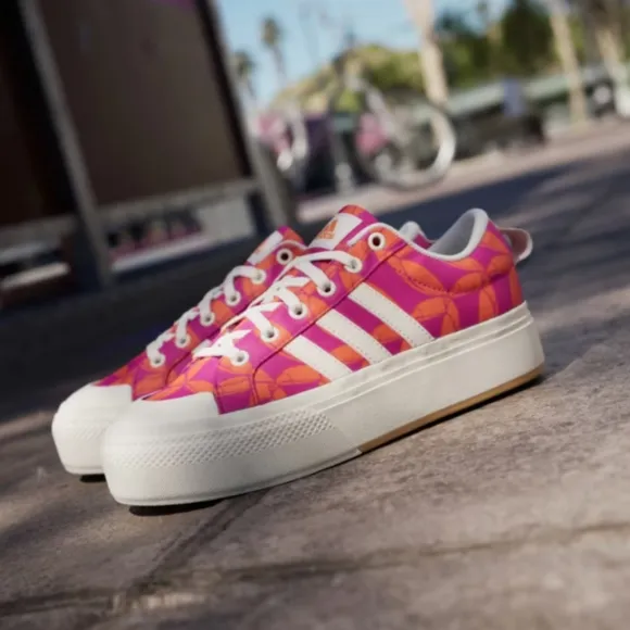 NIB FARM Rio Bravada 2.0 Platform Sneaker Adidas Collab Women's Size 7.5 Tucan