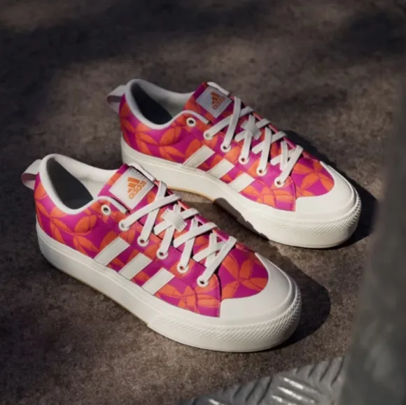 NIB FARM Rio Bravada 2.0 Platform Sneaker Adidas Collab Women's Size 7.5 Tucan
