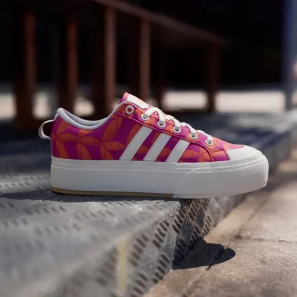 NIB FARM Rio Bravada 2.0 Platform Sneaker Adidas Collab Women's Size 7.5 Tucan