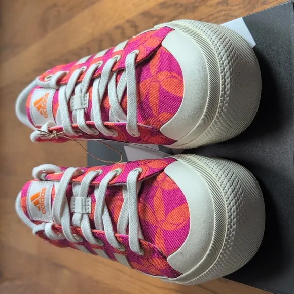 NIB FARM Rio Bravada 2.0 Platform Sneaker Adidas Collab Women's Size 7.5 Tucan