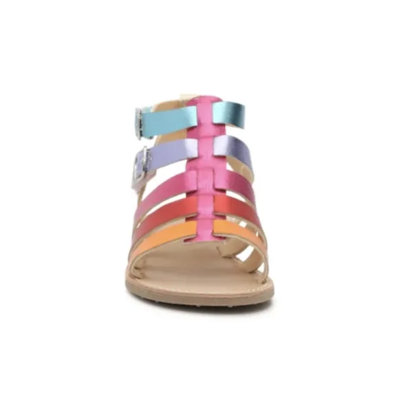 NIB Kelly &amp; Katie Chloe Gladiator Rainbow Sandal Kids Size 1