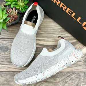 NIB Merrell Cloud Moc Knit Slip On Sneakers Shoes Confetti Pride Mens 10M 44