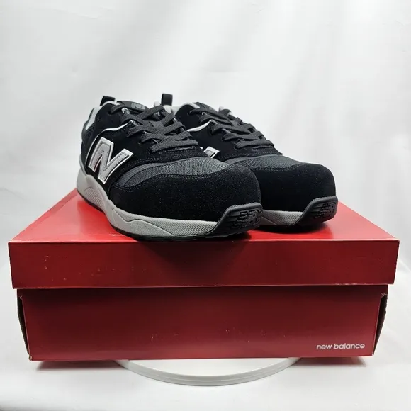 NIB New Balance Elite Lite Comp Toe Sneakers Tennis Shoes Black Gray 10.5 D