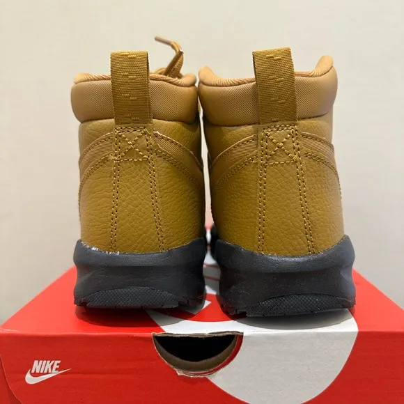 NIB Nike Manoa LTR Boots BQ5372 700 PS  Wheat/Black/Wheat Waterproof Unisex