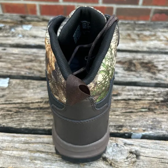 NIB Ozark Trail Realtree Camouflage Leather Waterproof Size 12 Hunting Boots