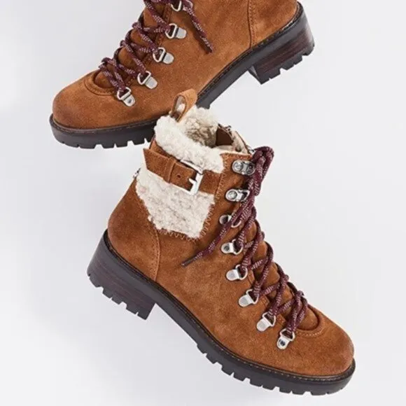 NIB Sam Edelman Brown Tenlee Hiker Winter Boots