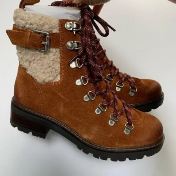 NIB Sam Edelman Brown Tenlee Hiker Winter Boots