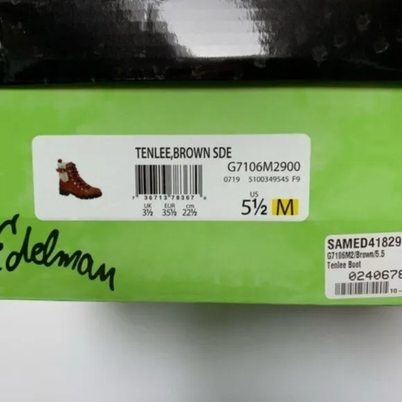 NIB Sam Edelman Brown Tenlee Hiker Winter Boots